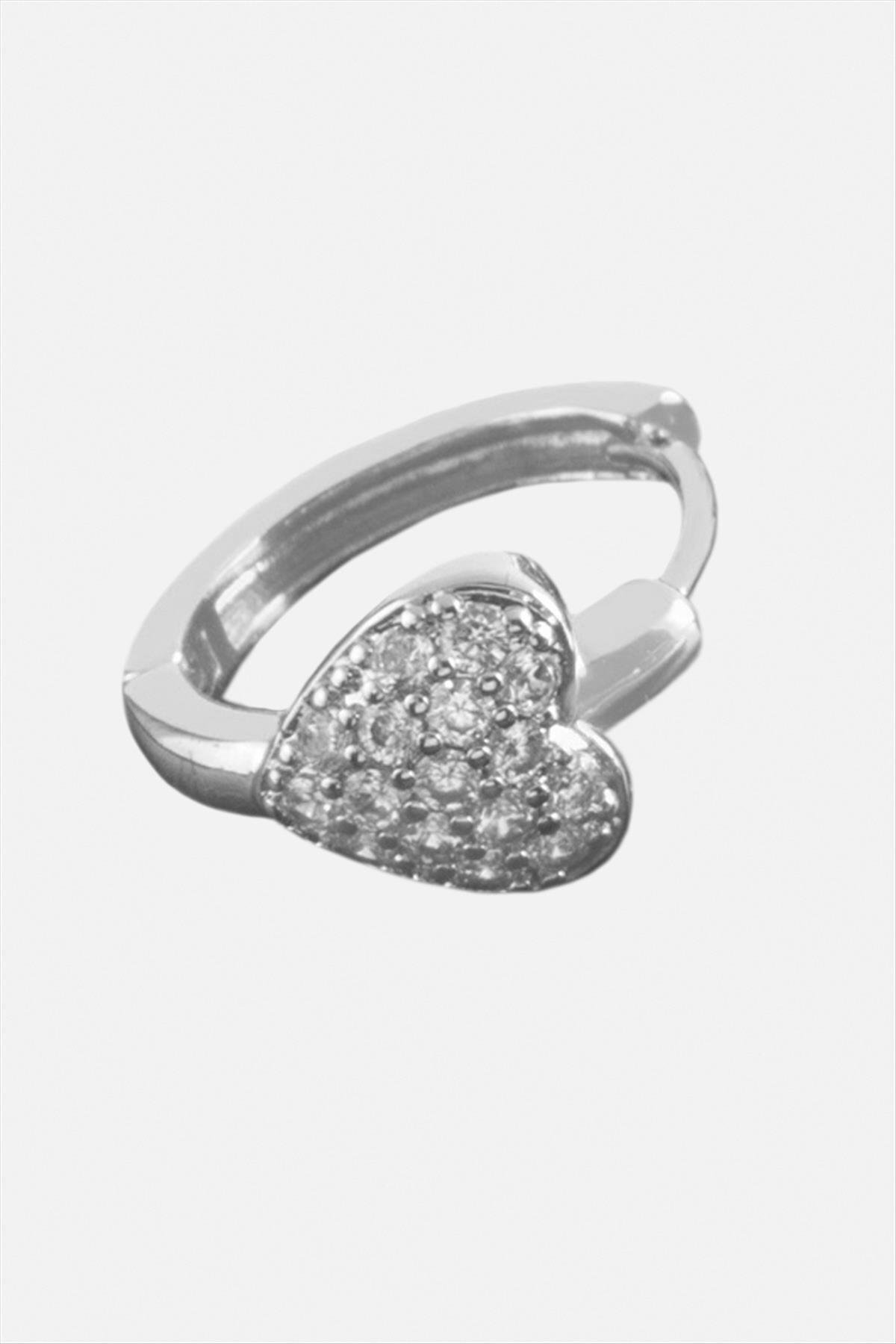 1595450739 Tragus Zirkon Taşlı Halka Piercing (205054) 1 Adet-Sar