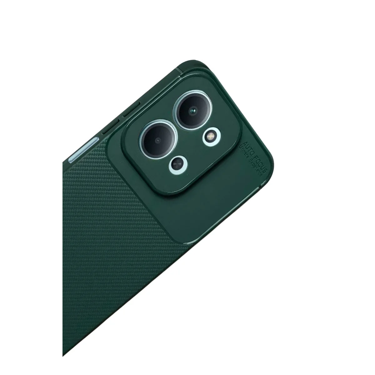 15C 5G Auto Focus Karbon Kapak Koyu Yeşil - Cep Telefonu Kılıfı