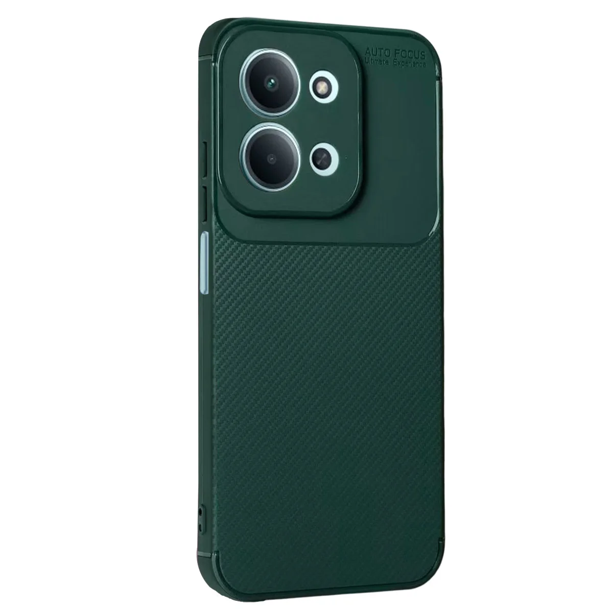 15C 5G Auto Focus Karbon Kapak Koyu Yeşil - Cep Telefonu Kılıfı