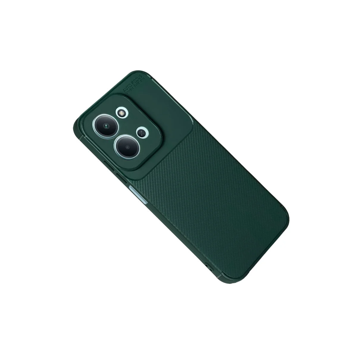 15C 5G Auto Focus Karbon Kapak Koyu Yeşil - Cep Telefonu Kılıfı