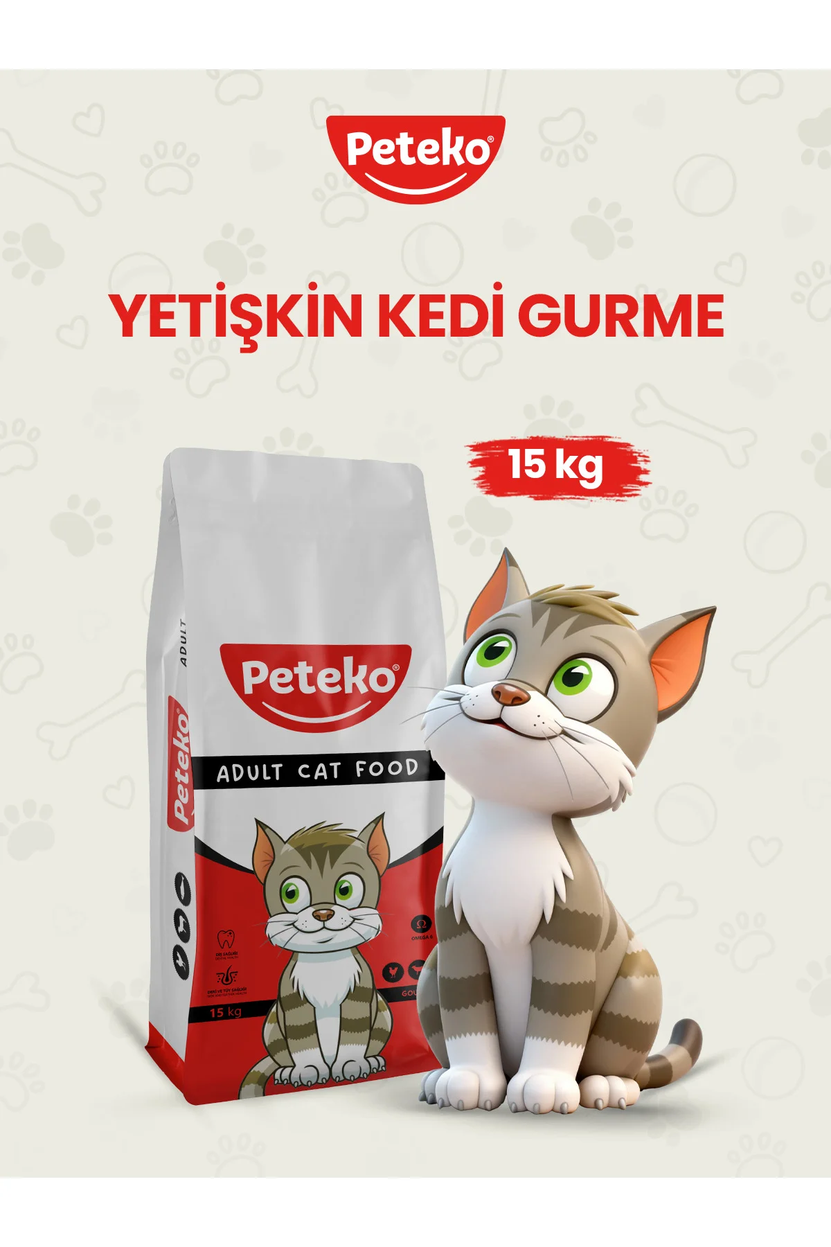 15kg gurme yetişkin kedi maması