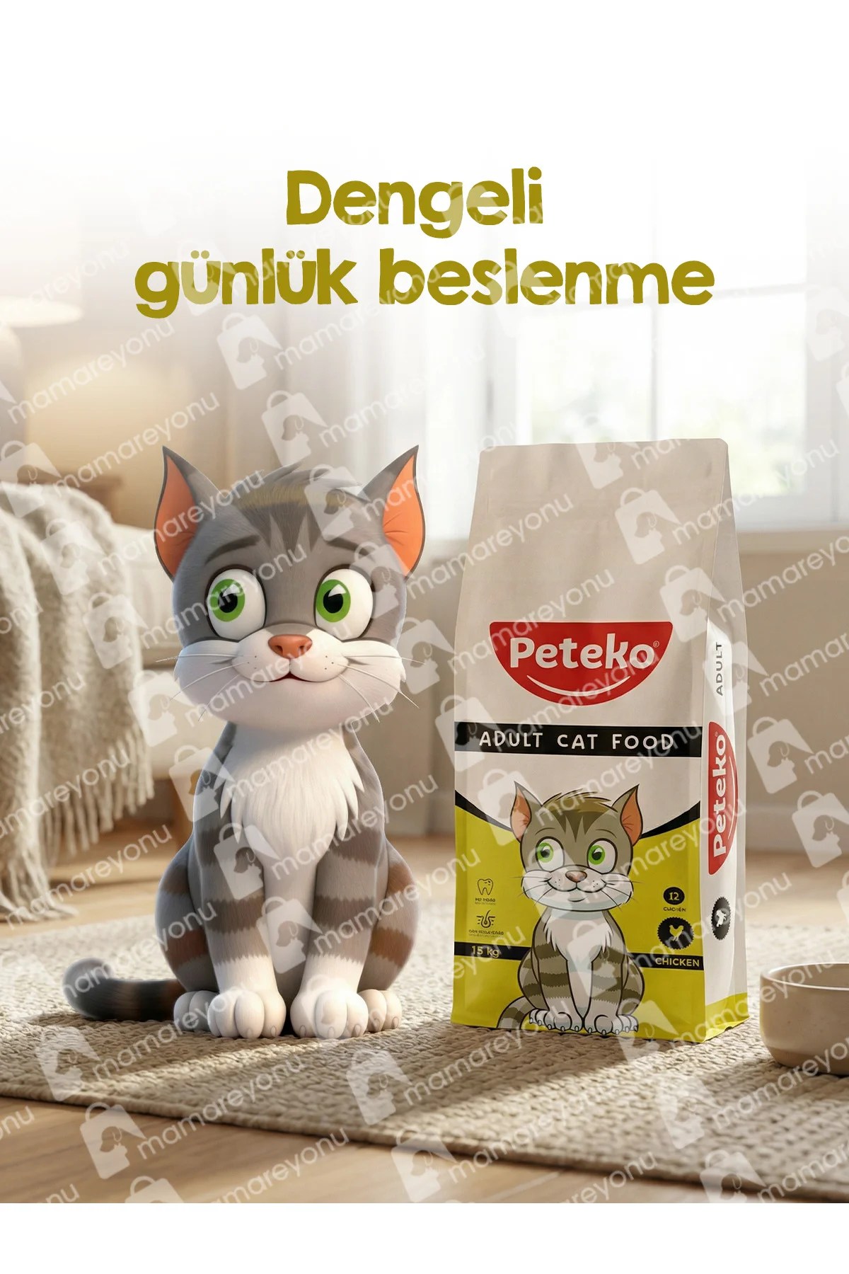 15kg tavuklu yetişkin kedi maması 15kg tavuklu yetişkin kedi maması