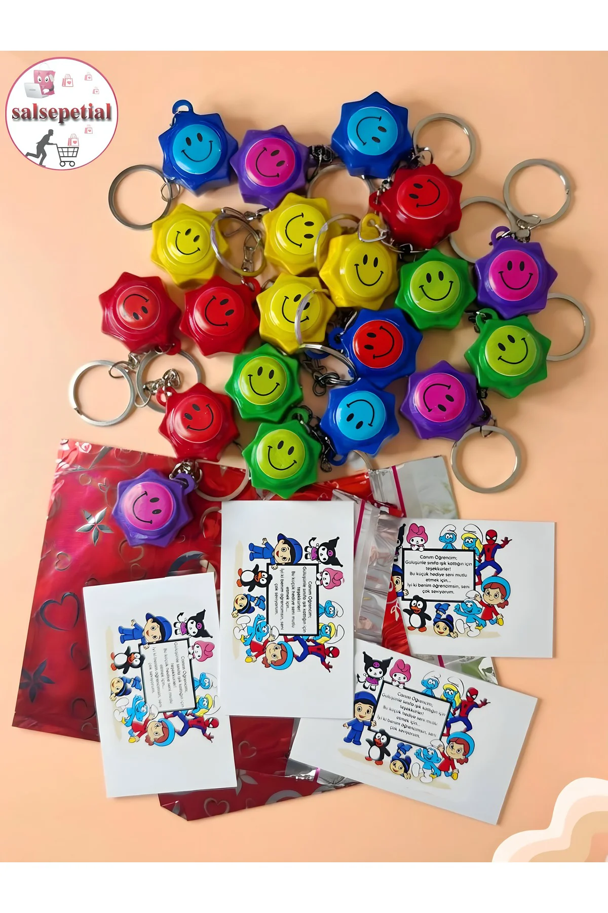 15’li Emoji Anahtarlık Hediyelik Hediye Paketli Notlu Emoji Anaht