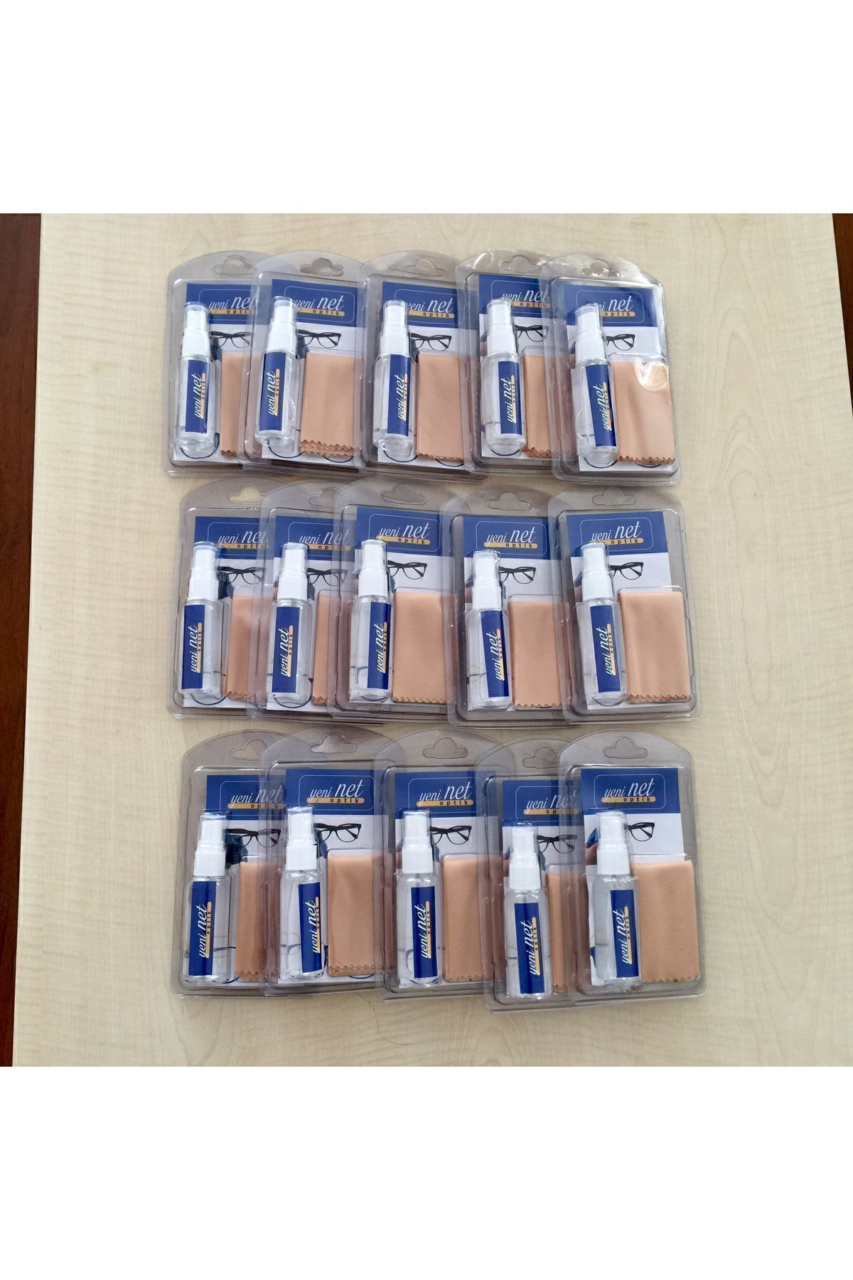 Net Optik 15’Li Set 30Ml Optik&Güneş Gözlük Cam Temizleme Sprey Mikrofiber 