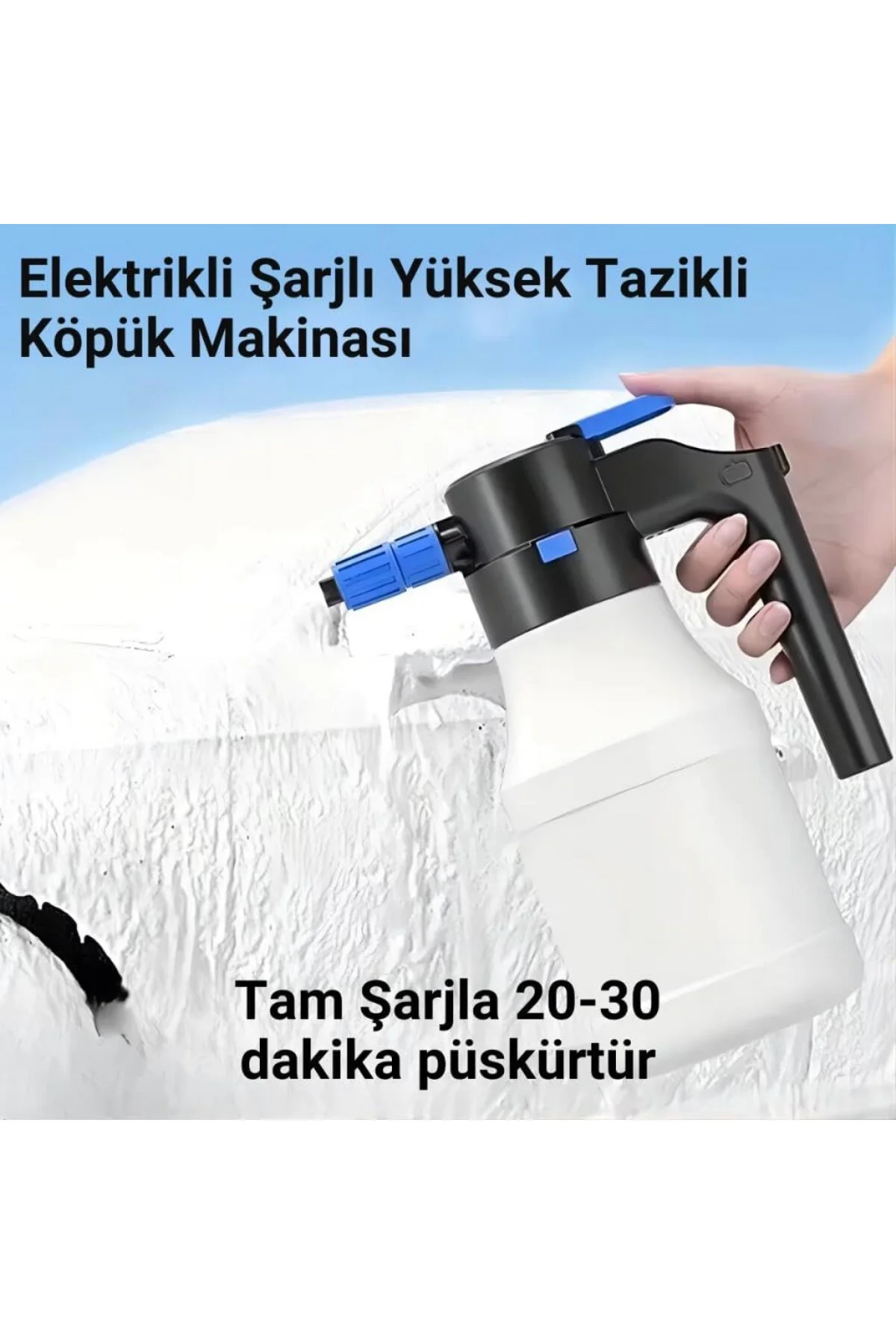 1.5Lt Yüksek Basınçlı Şarjlı Tam Otomatik Köpük Makinası Oto Yıka