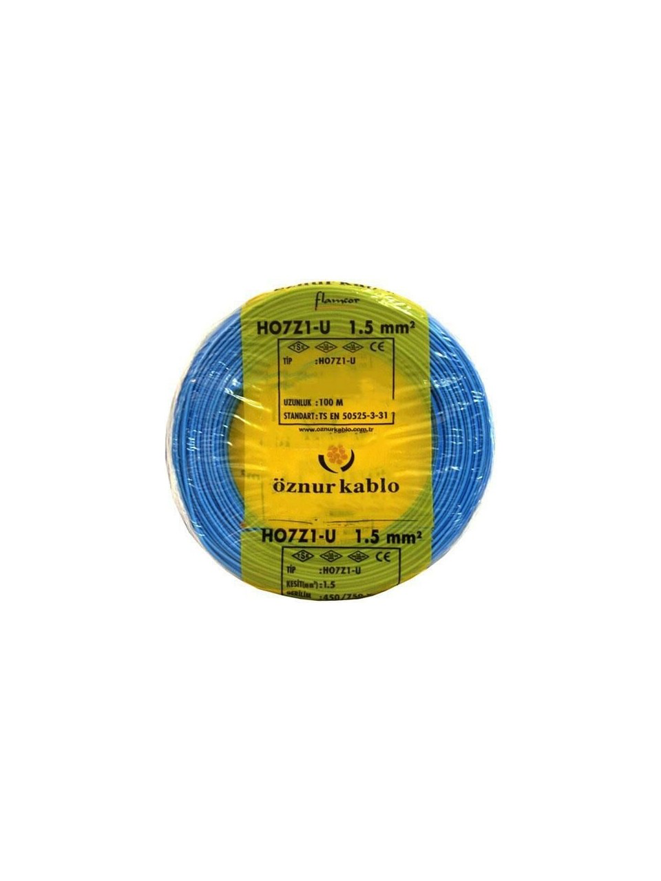 Öznur 1,5Luk Nya Yanmaz Halojen Free 25 Mt