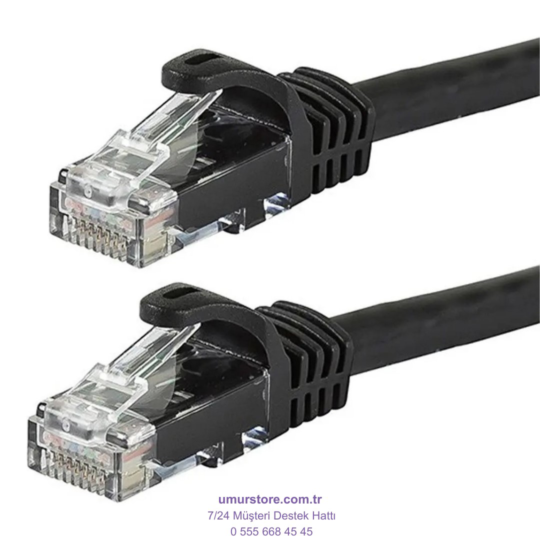 15M (50FT) Cat6 Lan Patch Ethernet Kablo 24AWG 550 Mhz Örgülü