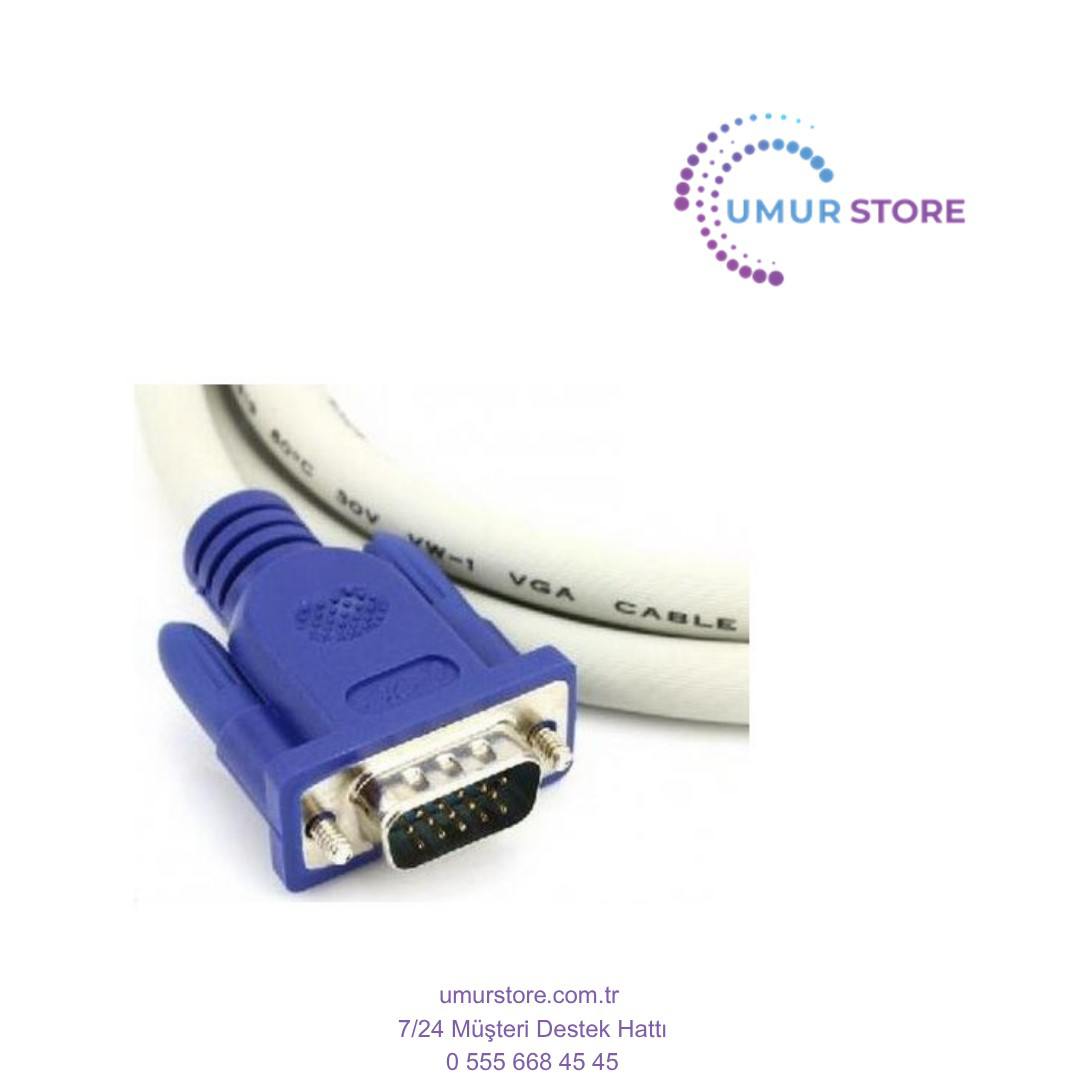 1.5M Vga Monitör Ekran Kablosu 15 Pin 1.5M Vga Monitör Ekran Kablosu 15 Pin