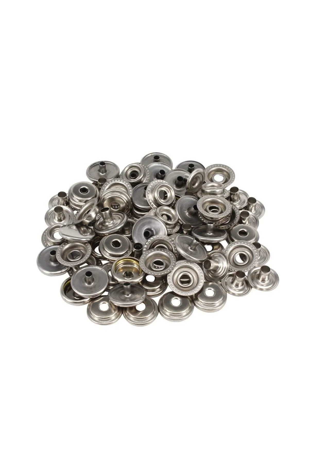 15mm (61 TİP) Paslanmaz Büyük Çıtçıt (KALIPSIZDIR) [nikel/gümüş R