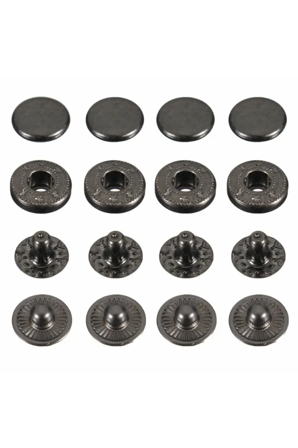 Tuhafiyecimiz 15Mm Mont Çıtçıt (Alfa) 100 Adet (Nikel, Antik Sarı, Bronz Veya S