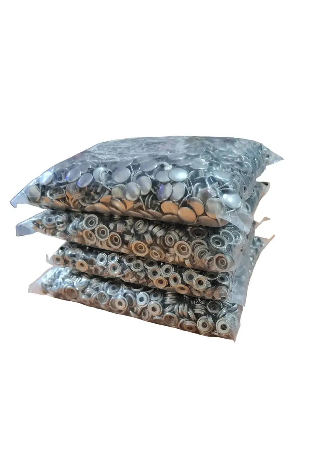 Tuhafiyecimiz 15Mm Paslanmaz Büyük Çıtçıt (Kalıpsızdır) [Nikel/Gümüş Renk] 700