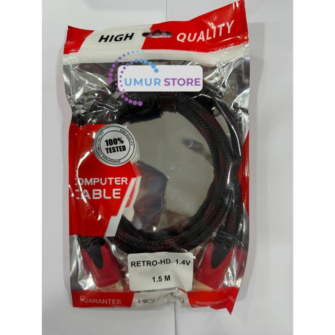 1.5mt HDMI Bakır Korumalı Kablo 1.5mt HDMI Bakır Korumalı Kablo