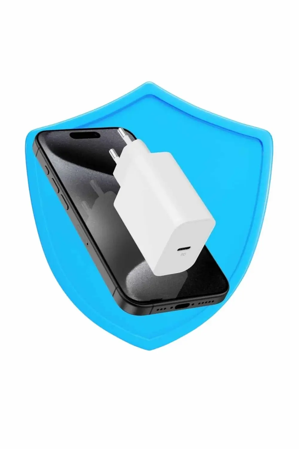 15/Pro/Pro Max 20W İOS Uyumlu Hızlı Şarj Aleti Adaptörlü Beyaz