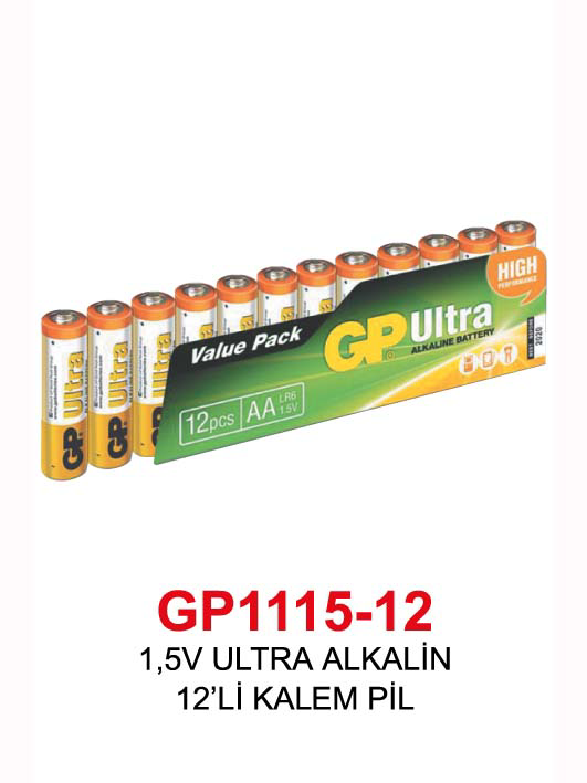 1,5V ULTRA ALKALİN 12’Lİ KALEM PİL