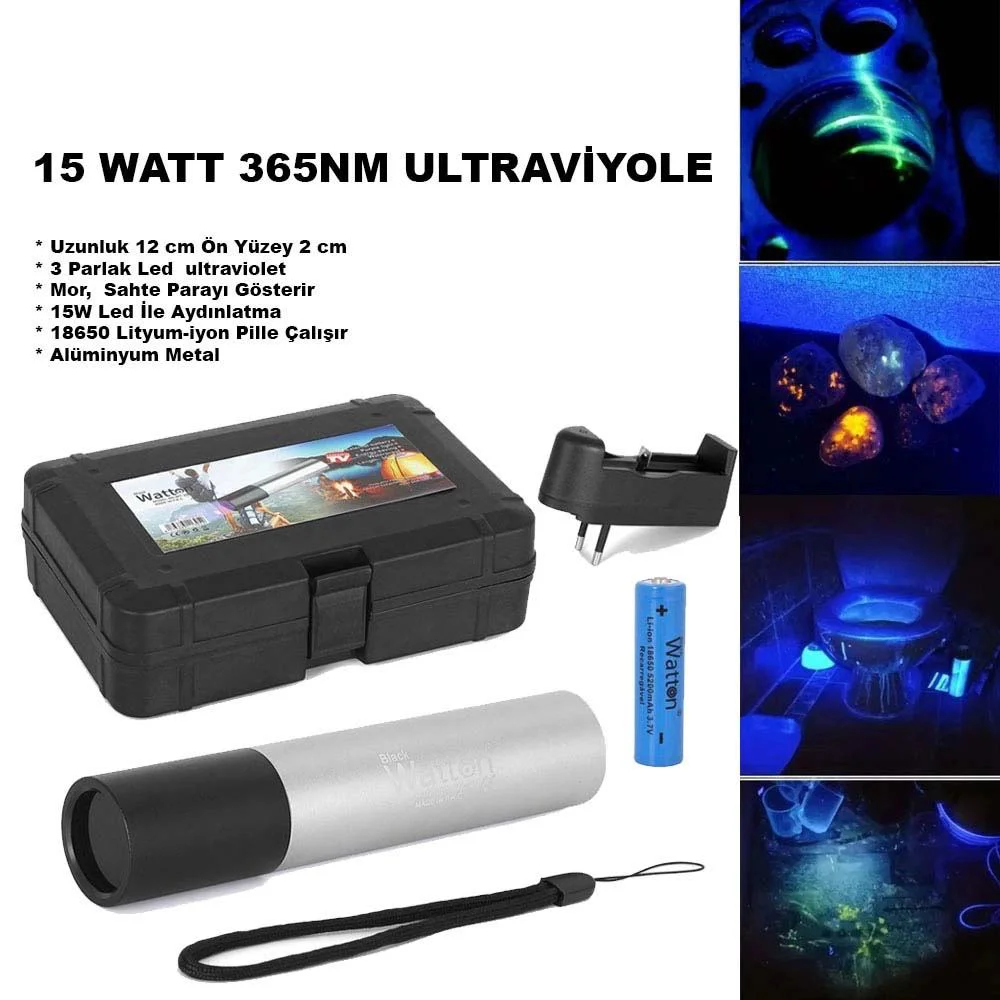 15W 365nm Ultraviyole Para Işığı Wt-305 – Sahte Para Dedektörü Fiyatı, Yorumları ve Özellikleri
