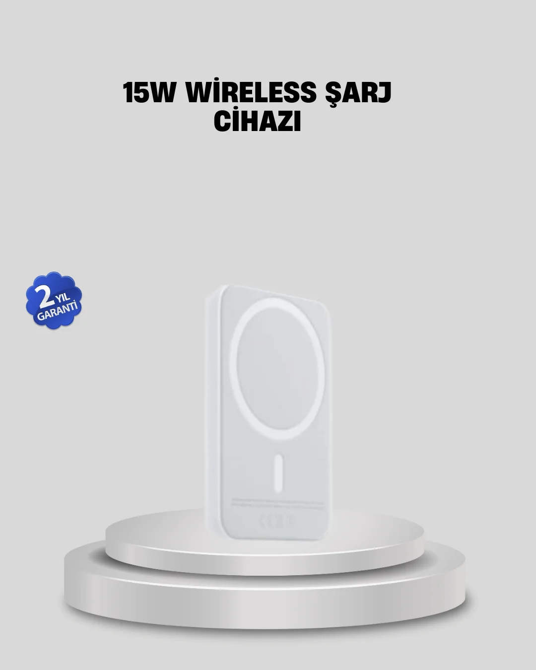15W Araç Telefon Tutucu Kablosuz Hızlı Şarj Özellikli