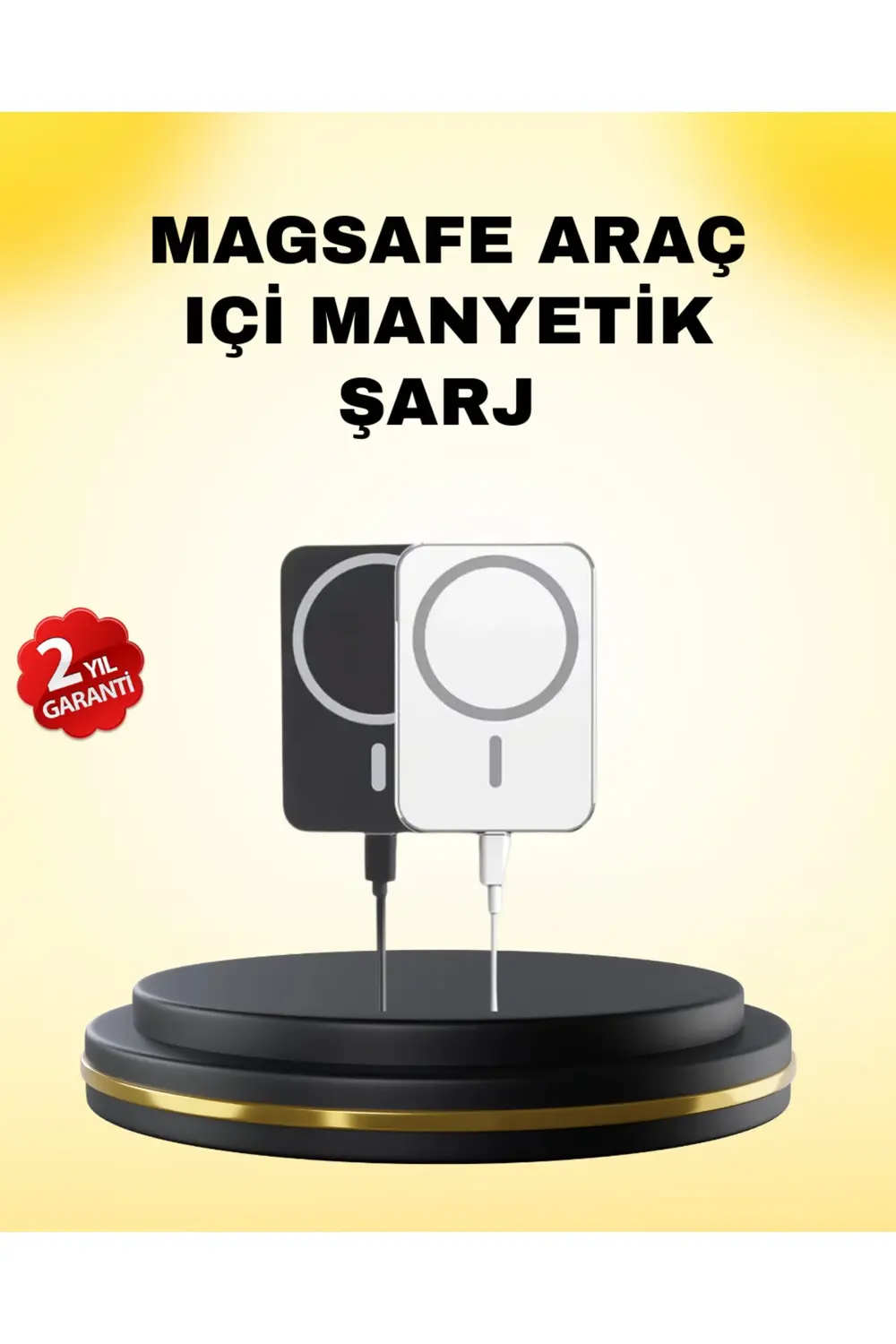 15W Kablosuz Şarj Destekli MagSafe Araç Tutucu Havalandırma Klips