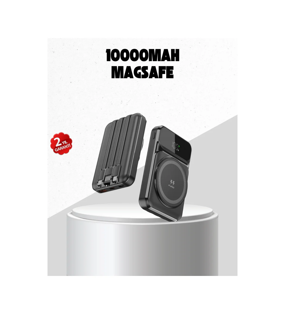 15w Kablosuz Şarj Özellikli 10000 Mah Powerbank Type-c Hızlı Şarj