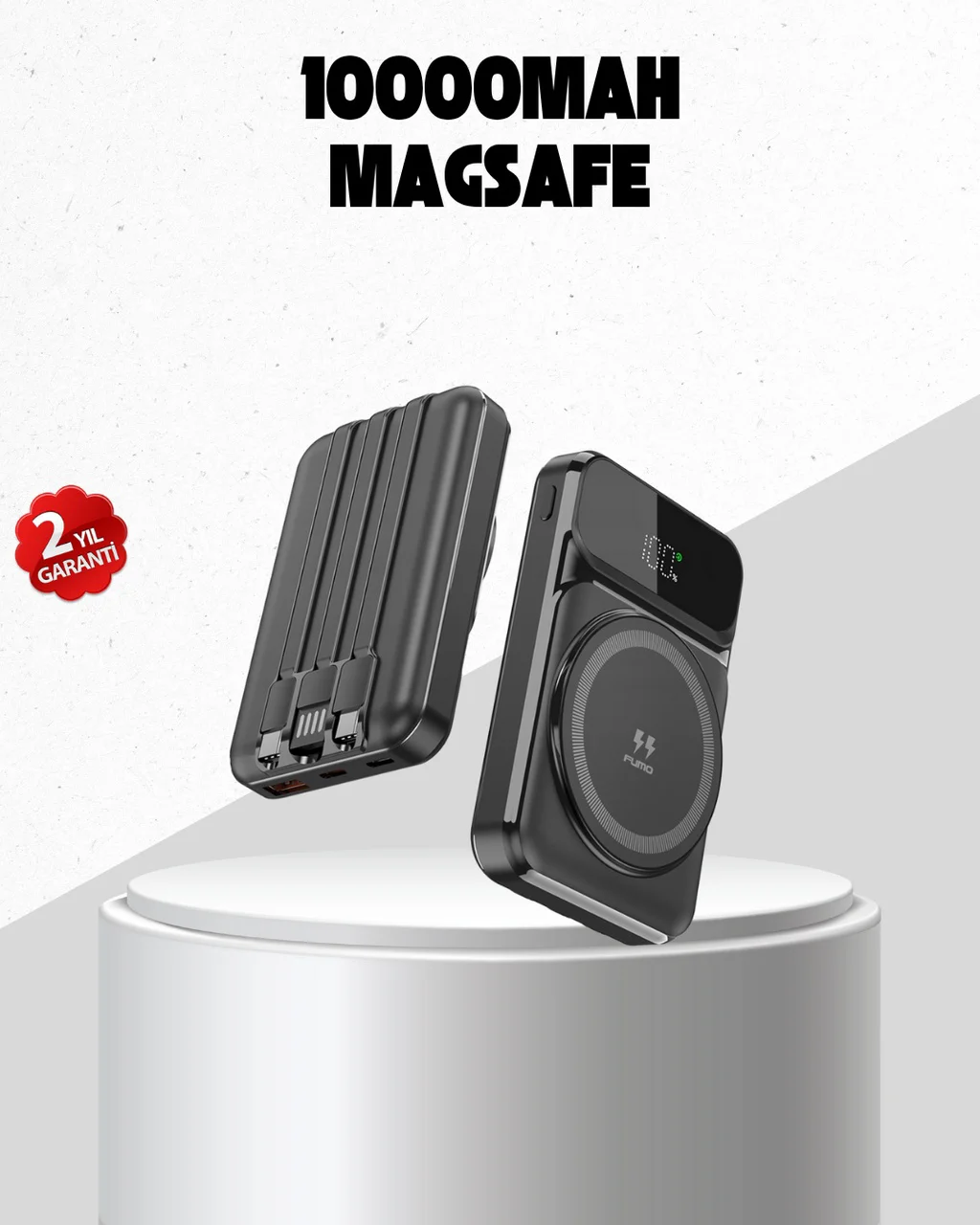 15w Kablosuz Şarj Özellikli 10000 Mah Powerbank Type-c Hızlı Şarj - Lisinya Diğer