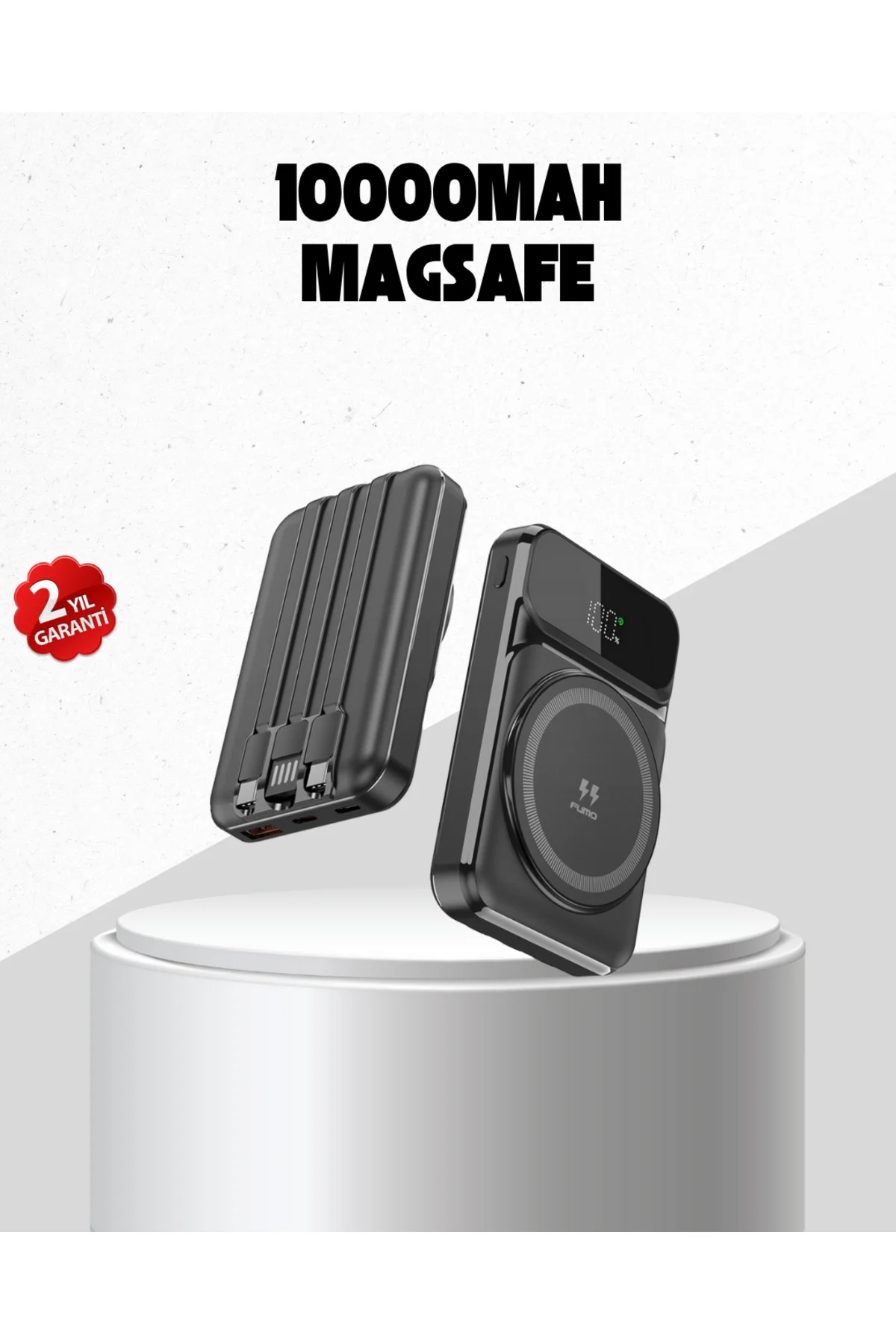 15W Kablosuz Şarj Özellikli 10000 mAh Powerbank – Type-C Hızlı Şa