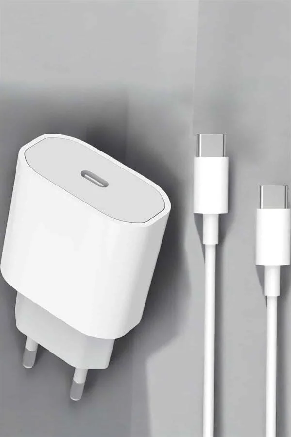 15W/15W Pro Max Uyumlu Hızlı Şarj Adaptörü ve Kablosu - iPhone 15/15 Pro Max için Güvenli Şarj