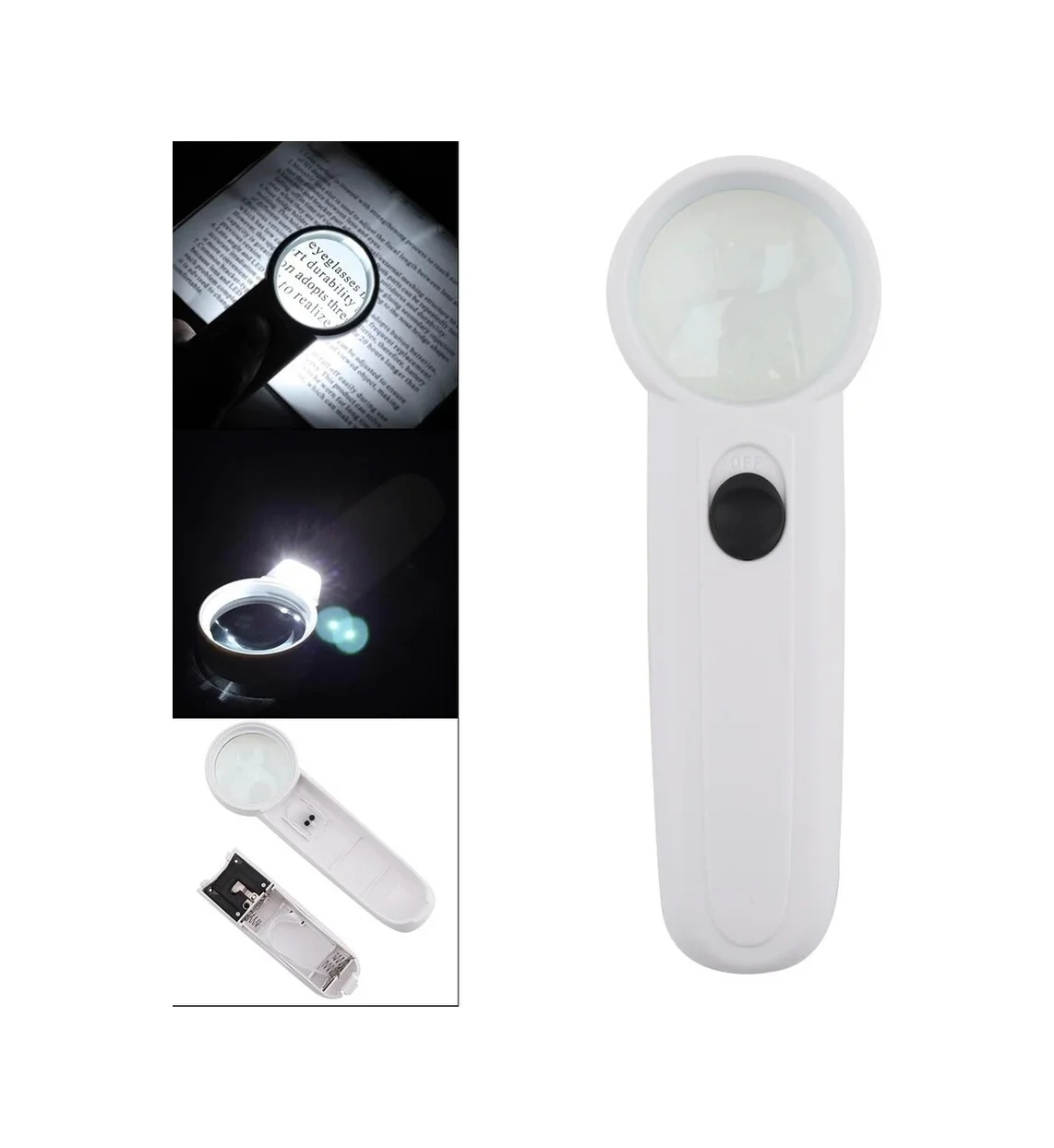 15x Çok Fonksiyonlu 2 Led Işıklı Taşınabilir El Büyüteç Lisinya Diğer