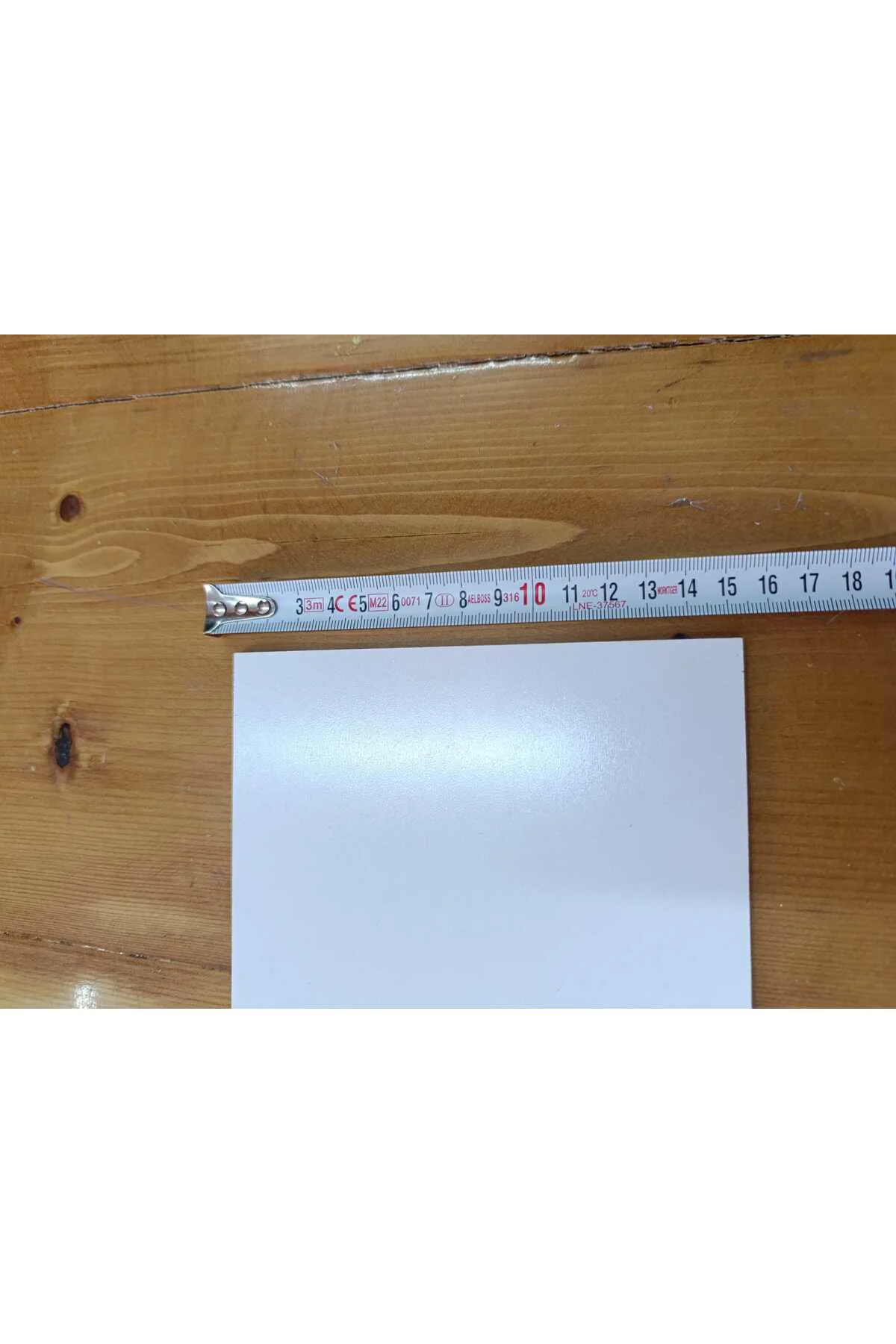 15x15 Cm Beyaz Pasta Altlığı ve Çok Amaçlı Dekoratif MDF Panel - 
