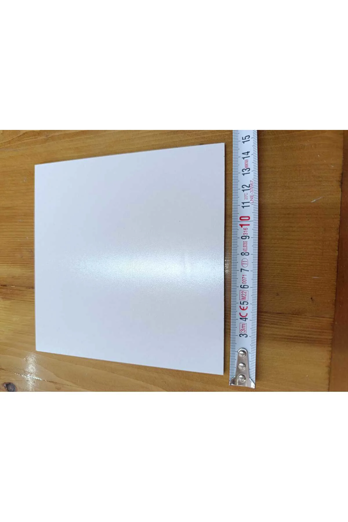 15x15 Cm Beyaz Pasta Altlığı ve Çok Amaçlı Dekoratif MDF Panel - 