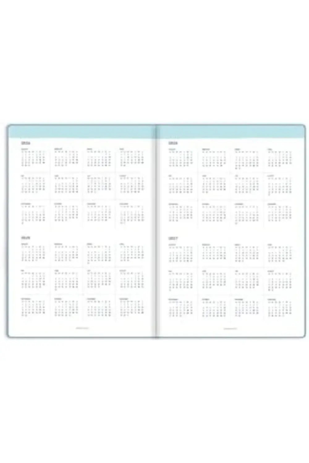 15x21 Süresiz Planlayıcı Ajanda Defter Mavi 1194891