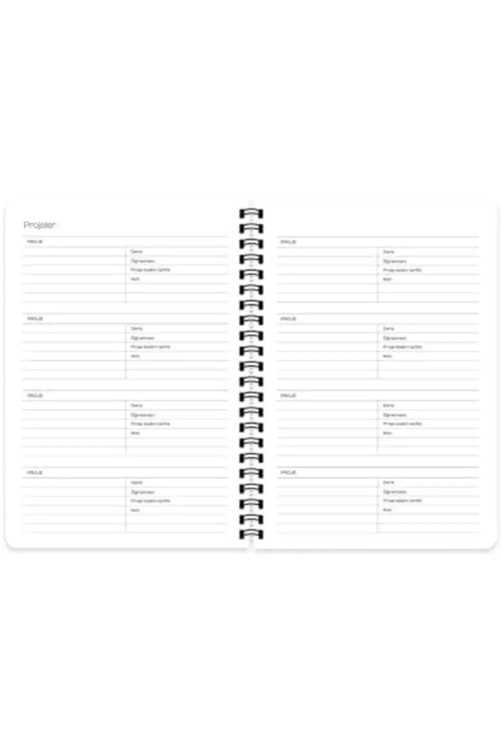 16 * 23 Spiralli Akademik Ajanda - Mavi Kalp 1178227