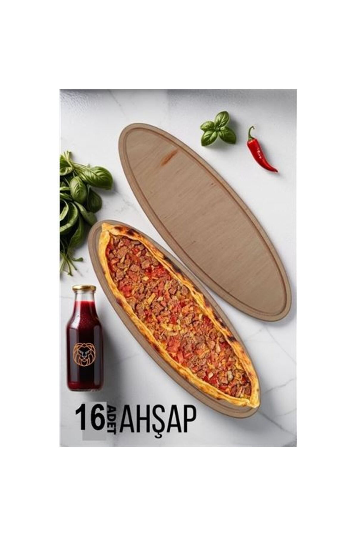 Modacar 16 Adet Pide Sunum Ve Kesim Tahtası  719915 T