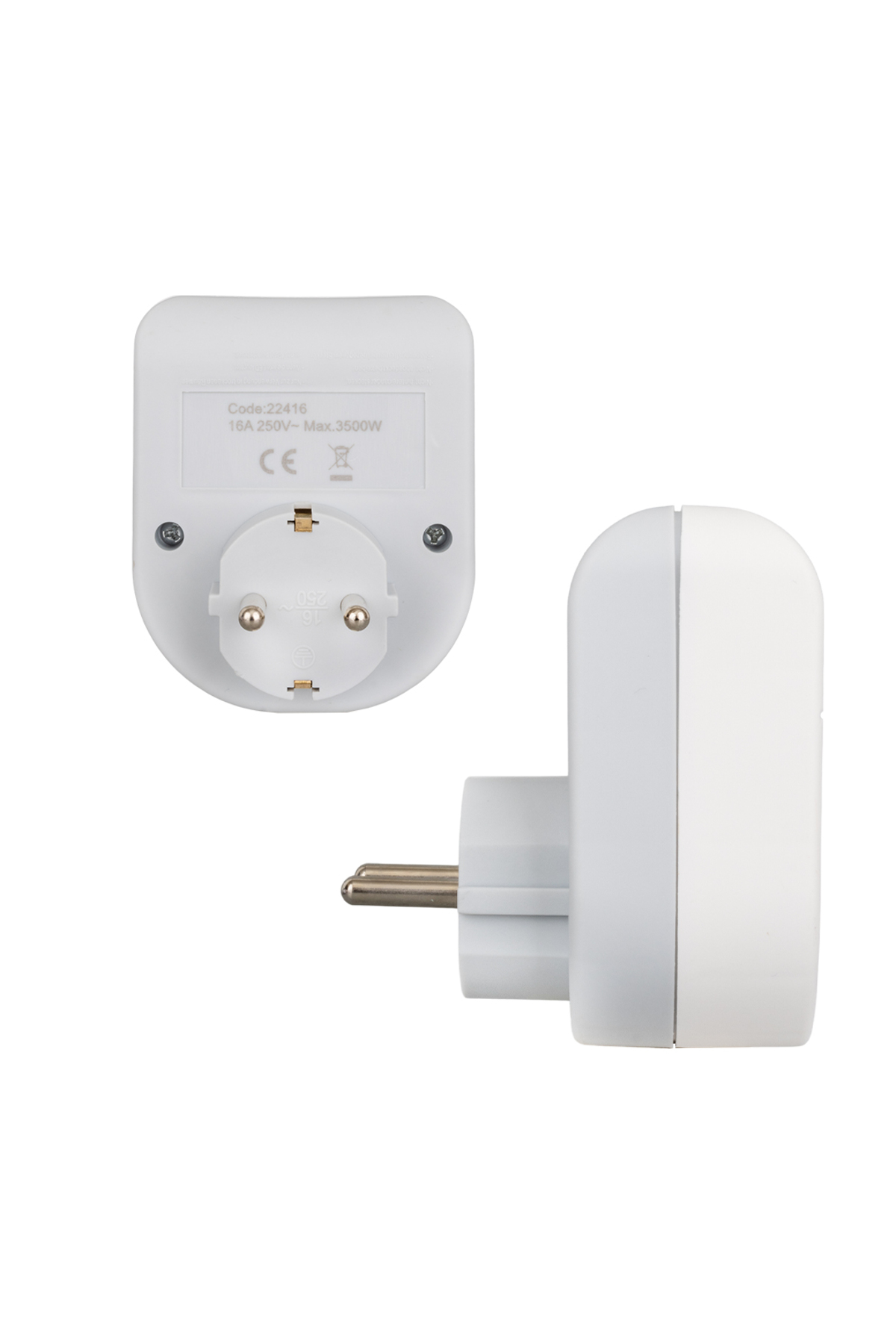 16 Amper - 3500 Watt Led Göstergeli Tekli Akım Korumalı Priz (417