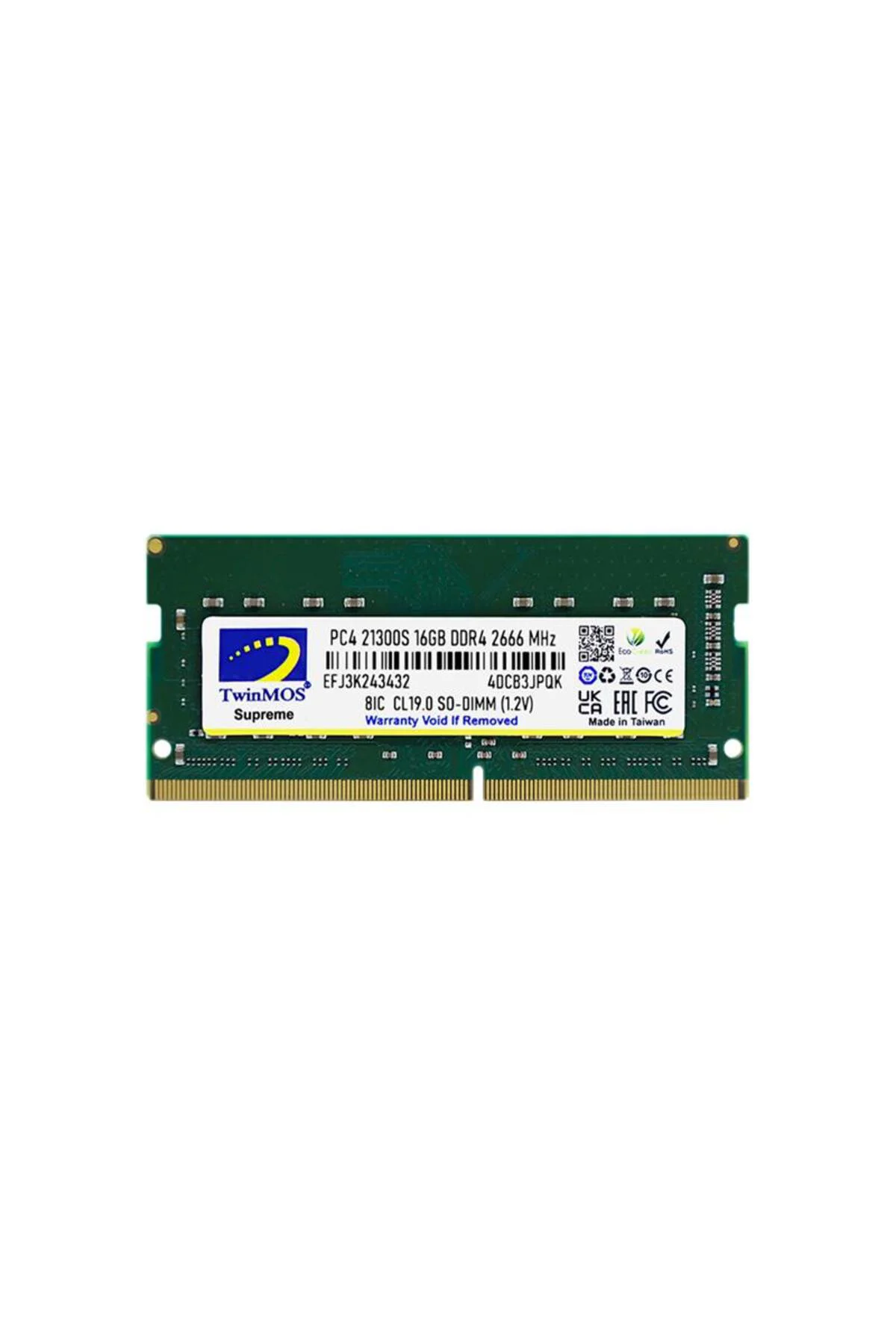 16 GB DDR4 2666MHZ TWINMOS NB MDD416GB2666N
