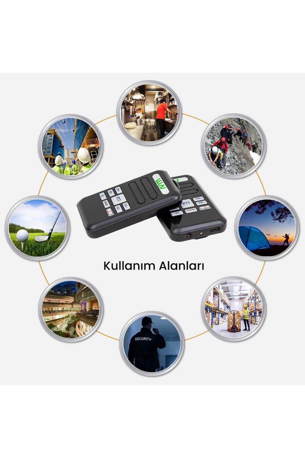 16 Kanal Radyolu Tekli Mini El Telsizi – Şarj Aleti, Pil ve Kulaklık Dahil (3–5 KM Menzil)