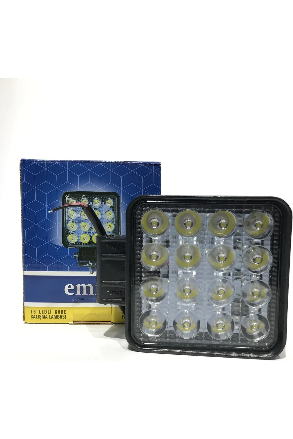 16 Ledli Kare Çalışma Sis Lambası