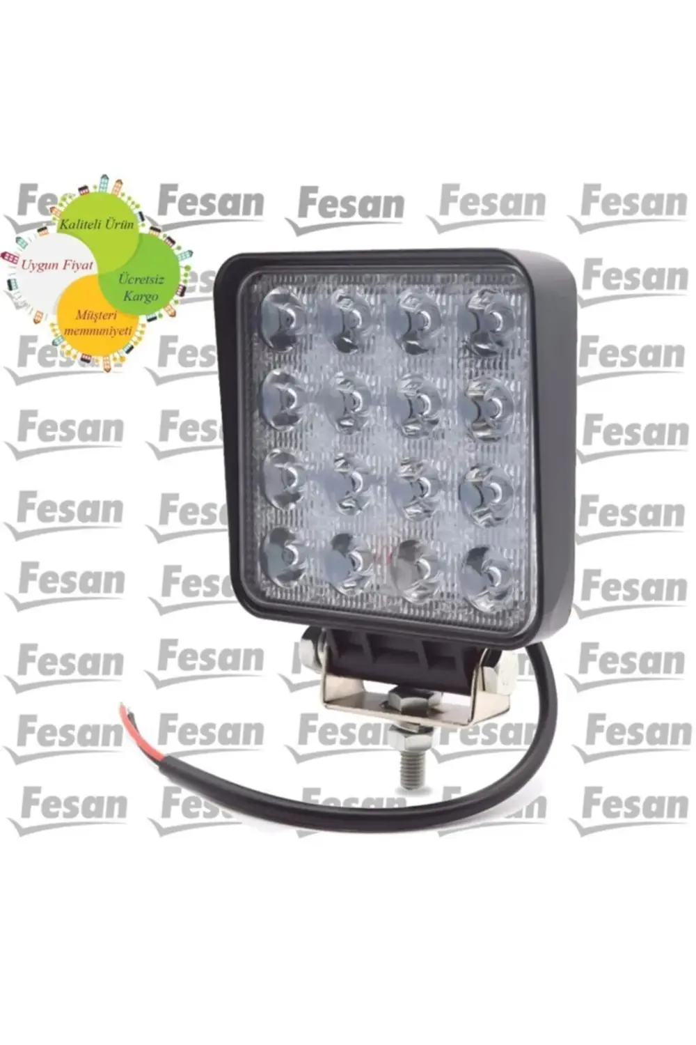 16 Ledli Off Road Çalışma Ve Sis Farı Lambası 12 / 24 Volt