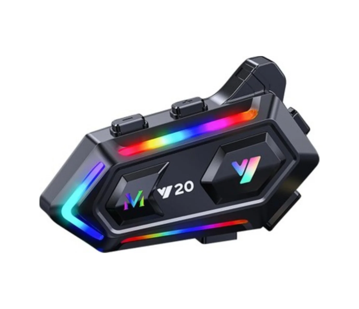 16 Mod Rgb Işıklı Motosiklet Intercom Çift Telefon Destekli - Lisinya
