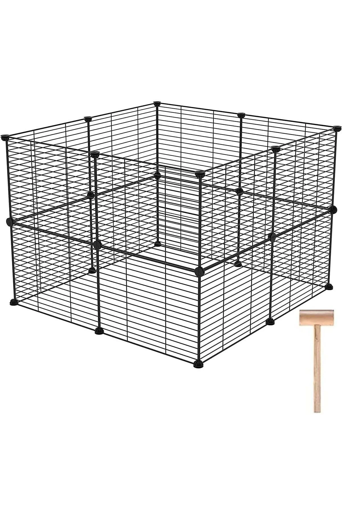 16 Panel Evcil Küçük Hayvan Kedi Köpek Kuş Evi Kafesi Oyun Parkı 