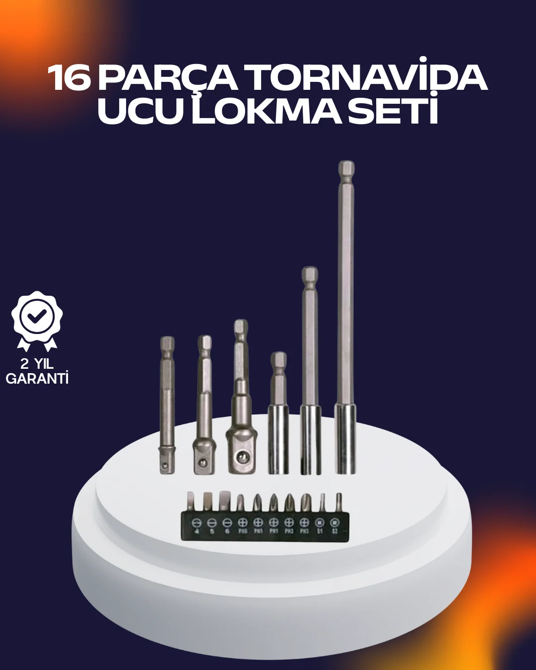 16 Parça Usta İşçilik Bits Takımı Vida Sökme Takma Set 16 Parça Usta İşçilik Bits Takımı Vida Sökme Takma Set