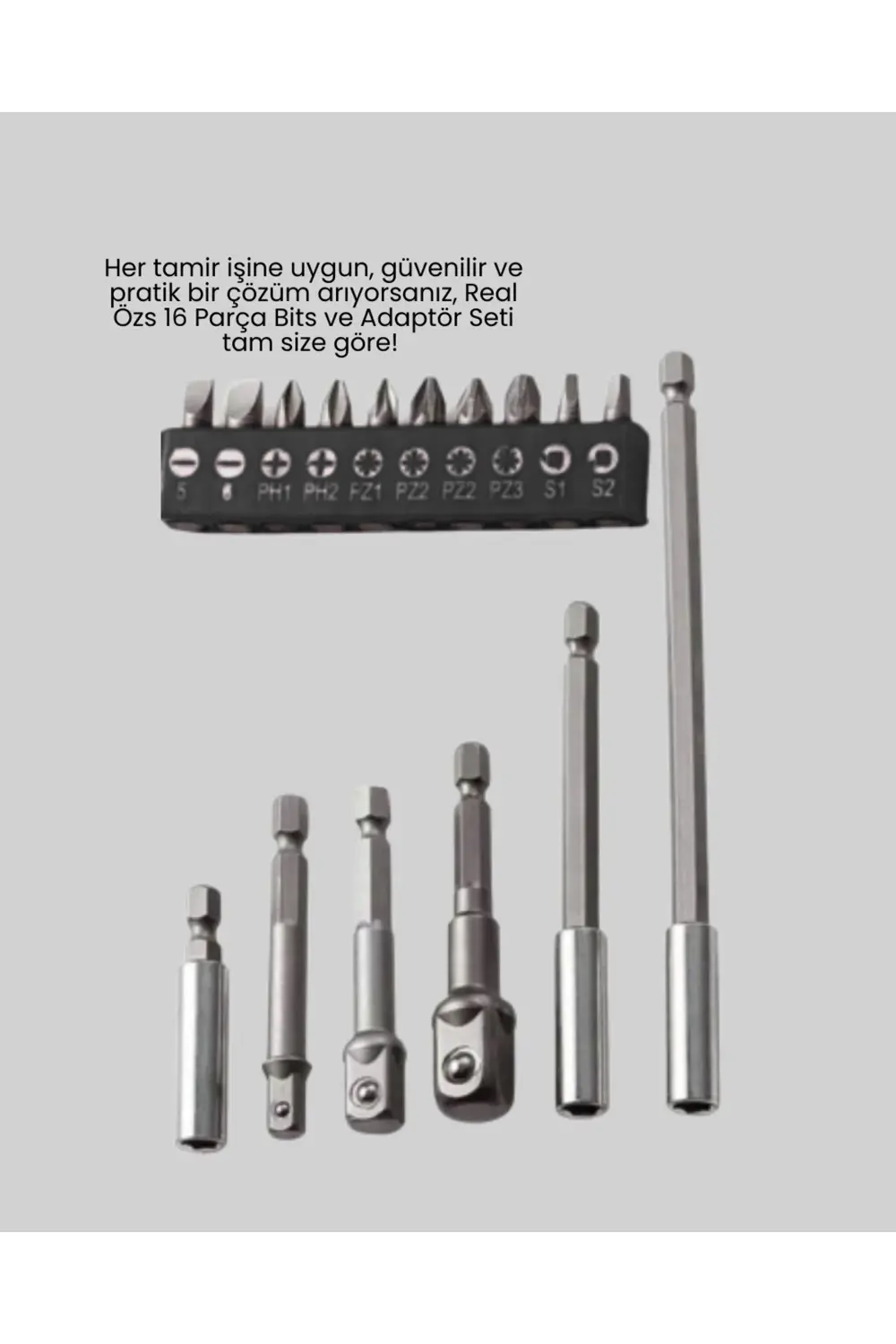 16 Parça Usta İşçilik Bits Takımı Vida Sökme Takma Set