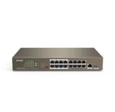 16 portlu 10/100Mbps +1 Gigabit/SFP Slots Switch With 16-Port PoE TEF1118P-16-150W