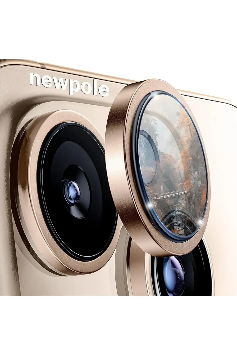 16 Pro/ 16 Pro Max için Kamera Safir Lens, 9H Temperli Cam Lens K