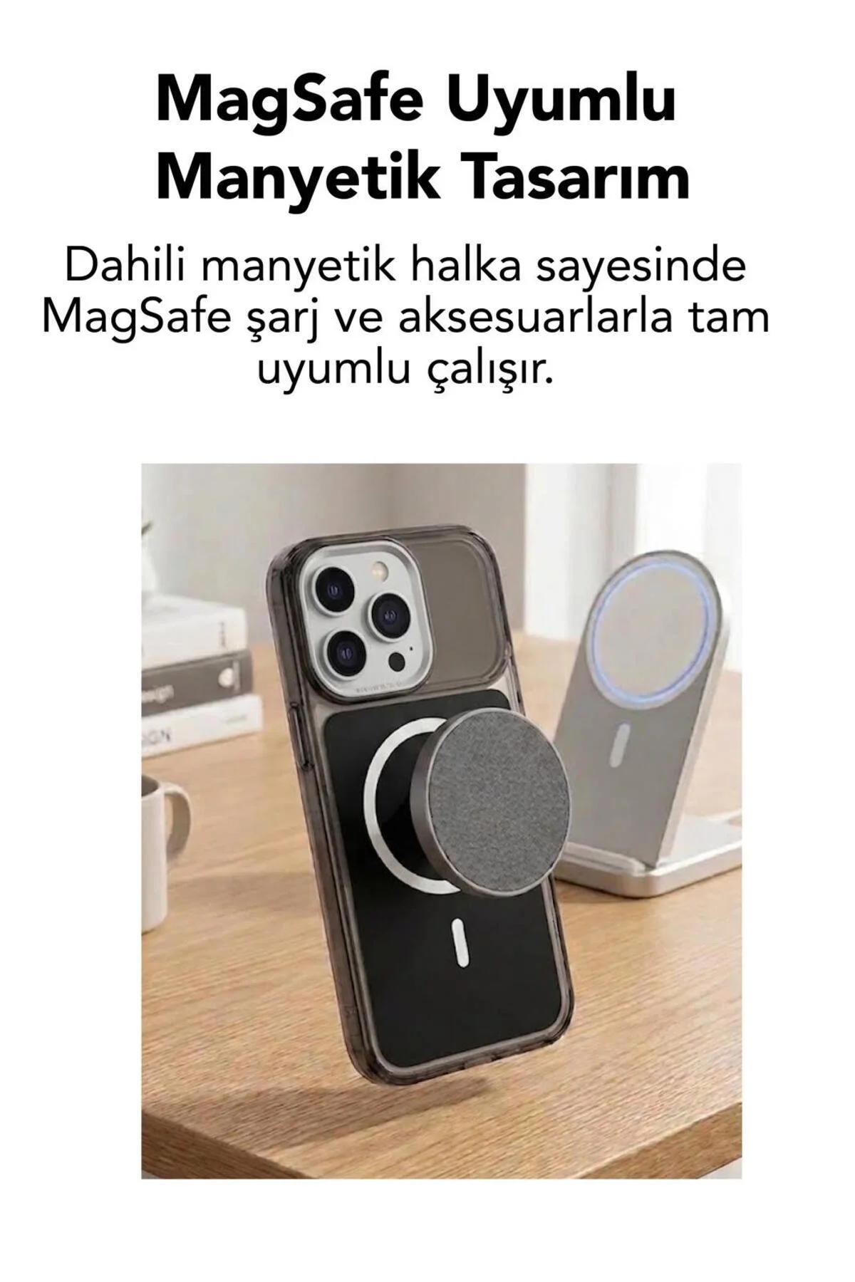 16 Pro Max Uyumlu Premium Magsafe Kapak Renkli Metal Tuş Metal Kamera Çerçeve Hoparlör Filtreli