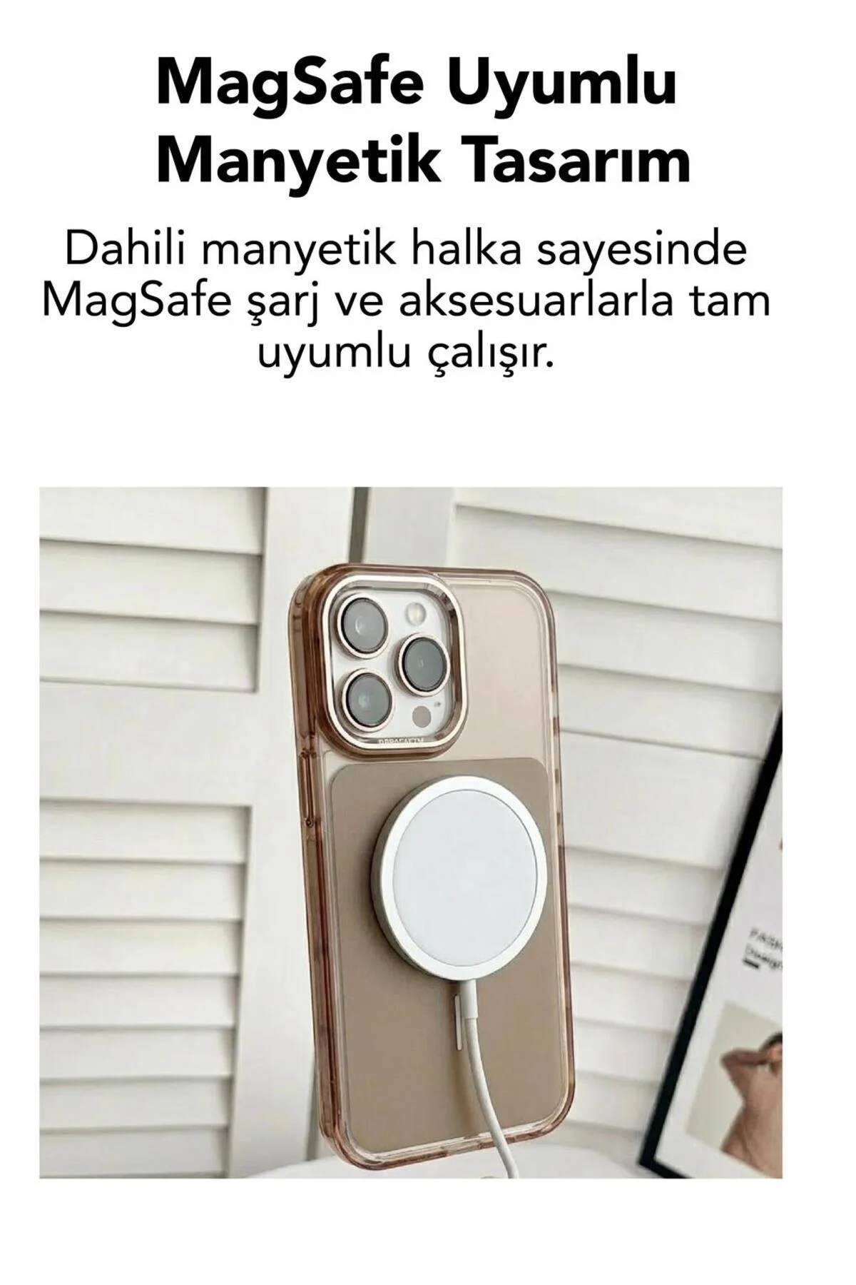 16 Pro Uyumlu Premium Magsafe Kapak Renkli Metal Tuş Metal Kamera Çerçeve Hoparlör Filtreli
