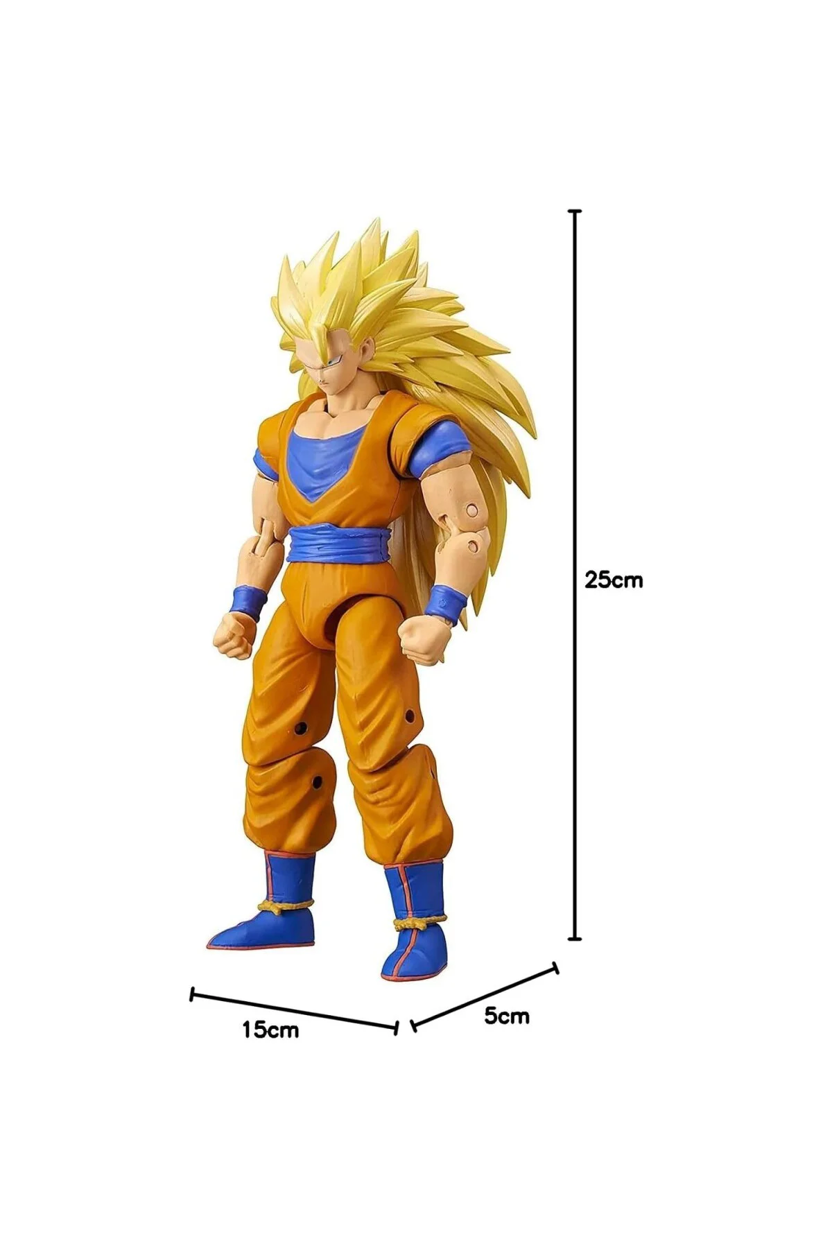 16 Santimetre Dragon Ball Super Saiyan 3 Goku Poz Verilebilir Figür - Dragon Stars