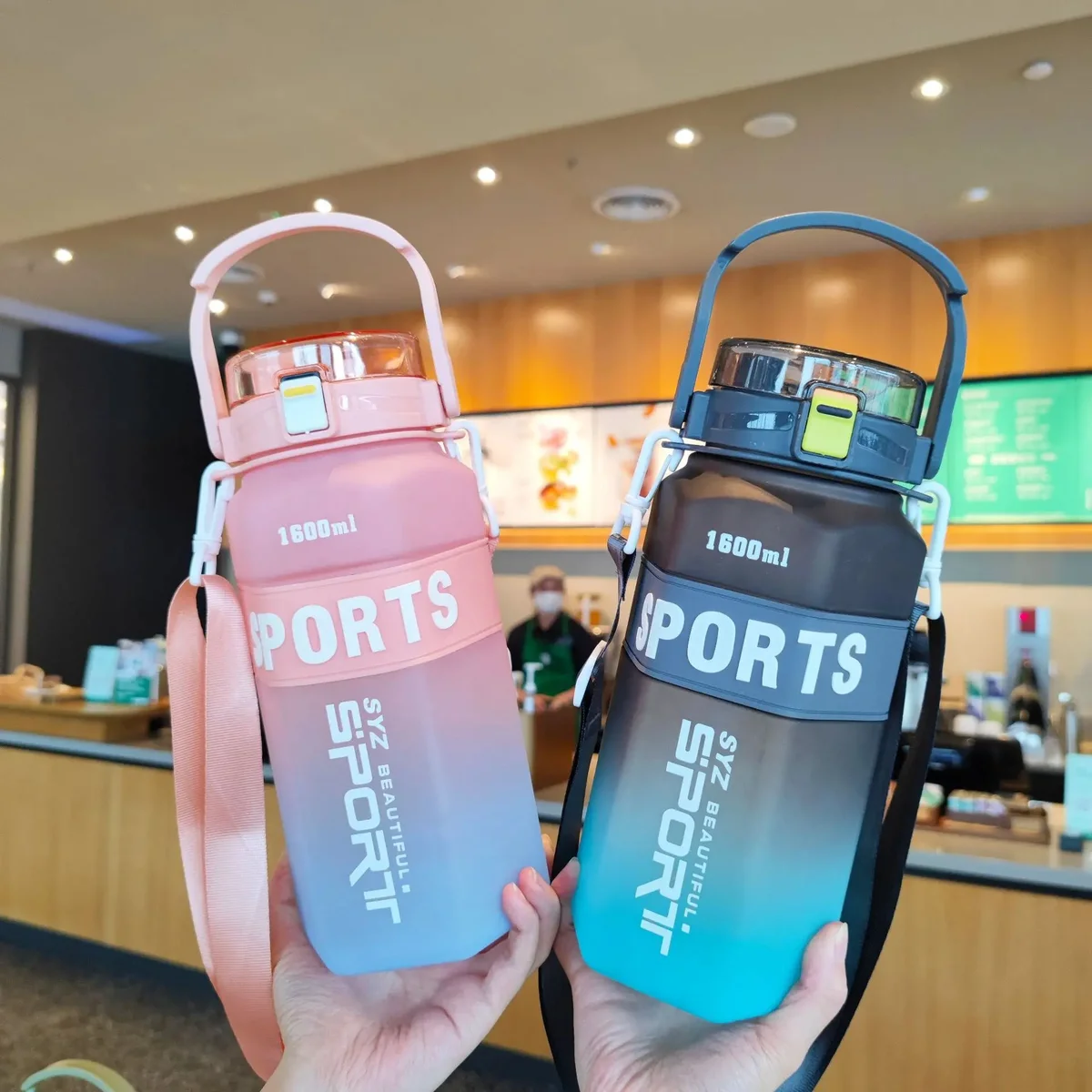 1600 ml Spor Su Matarası Dayanıklı Tasarım
