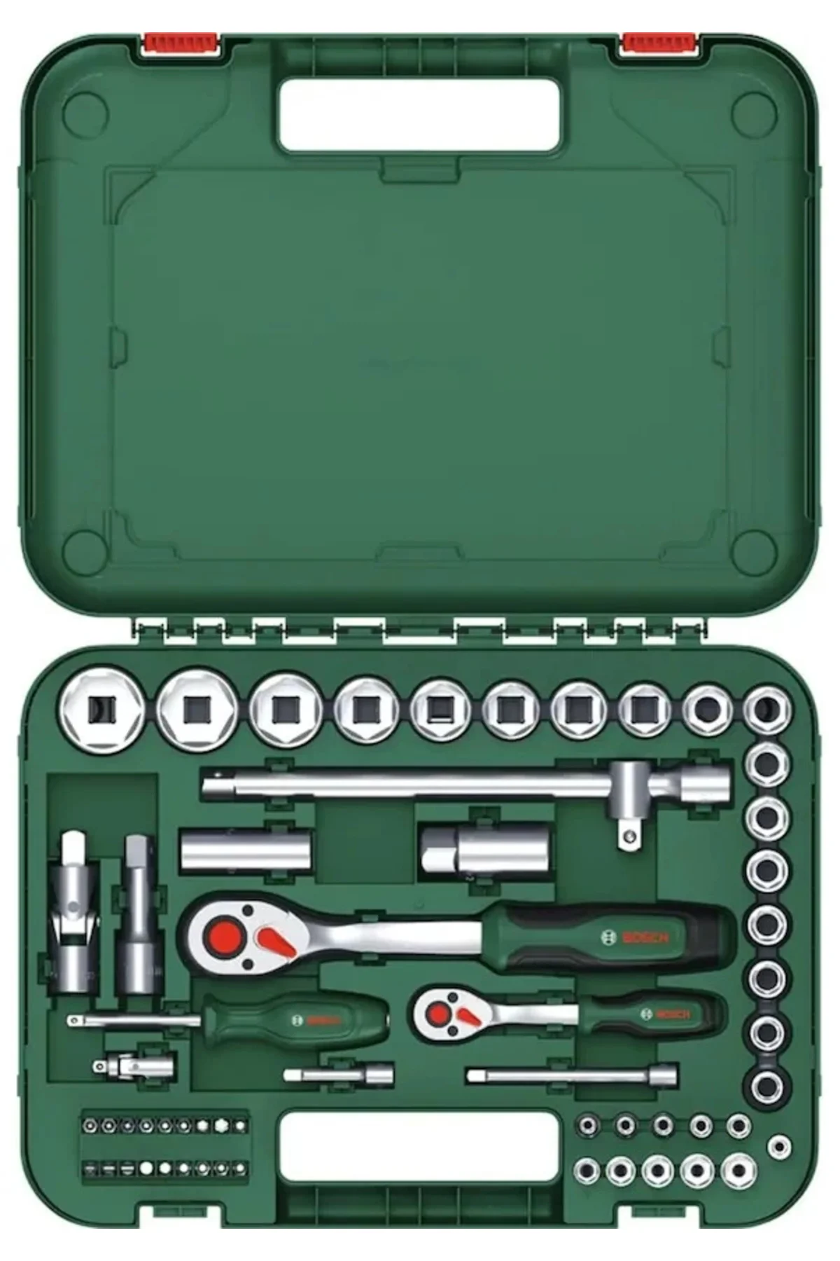1600A02Z9G 1/4'' Ve 1/2'' Cırcırlı Somun Sıkma Seti 56 Parça - Görsel 3