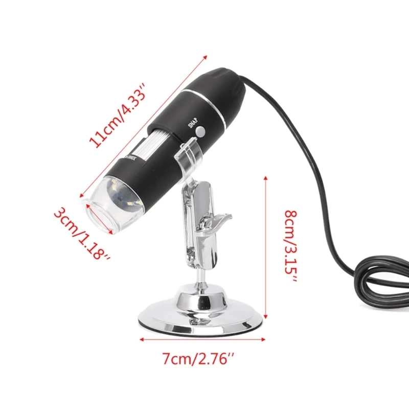 Just Cheap Store 1600X Usb Dijital Mikroskop Kamera Endoskop 8Led Büyüteç Metal St
