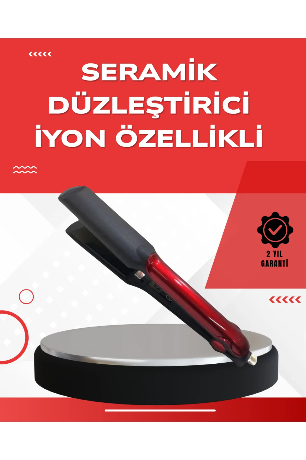 160°–220° Isı Ayarlı Saç Düzleştirici – Seyahat Tipi Hafif Model