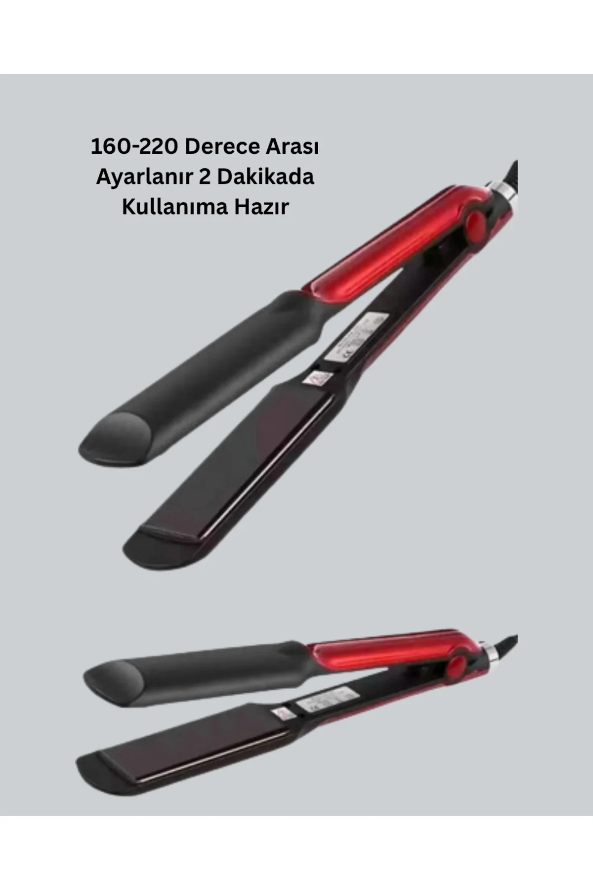 160°–220° Isı Ayarlı Saç Düzleştirici – Seyahat Tipi Hafif Model